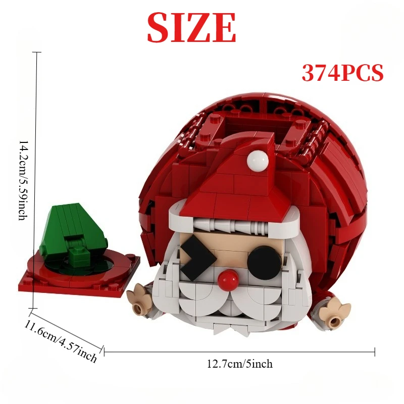 374-teiliges Weihnachts-Apfel-Modell – festliches Bauset mit Stifthalter für Jugendliche und Erwachsene, Weihnachtsgeschenk