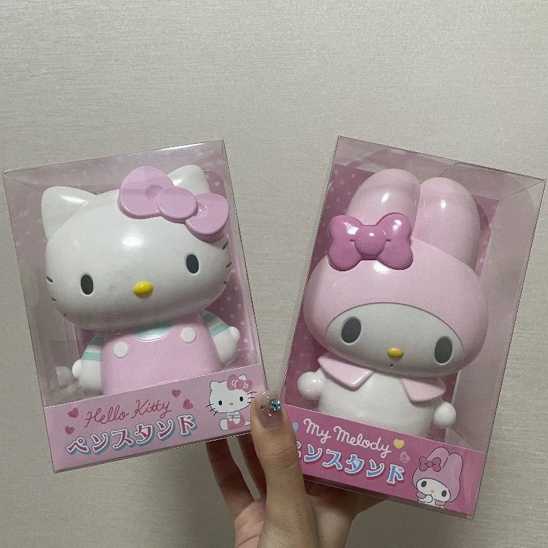 Sanrio Characters Series Kuromi Hellokitty My Melody Cinnamoroll Cute Pen Holder Stationery Makeup Brush Storage Ornament Gift