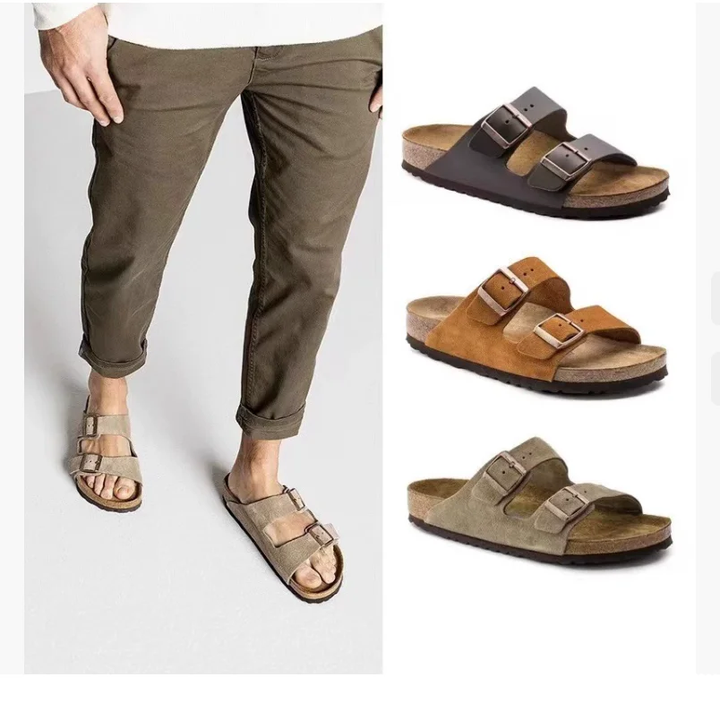 

Bornbook 2022, пробковые тапочки, повседневные модные уличные носимые сандалии на плоском каблуке с низким берцем, мужские/женские сандалии