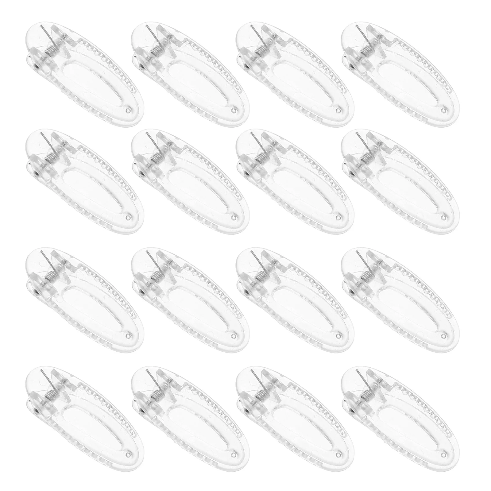 

20Pcs Children Hair Clips Adorable 4Cm Transparent Mini Barrettes for Kids Daily Wear Oval Slide Clips