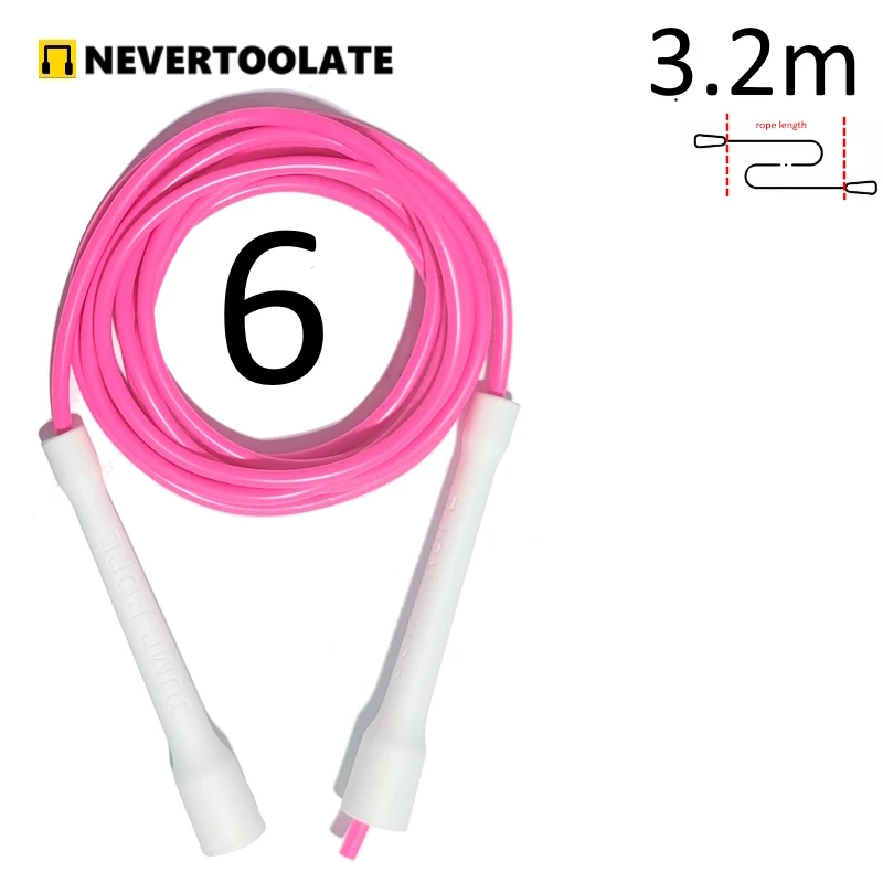 15cm Long CC handle 5.3 mm PVC rope with thread 135 gram super long 3.2 meters between handles jump rope skip skipping