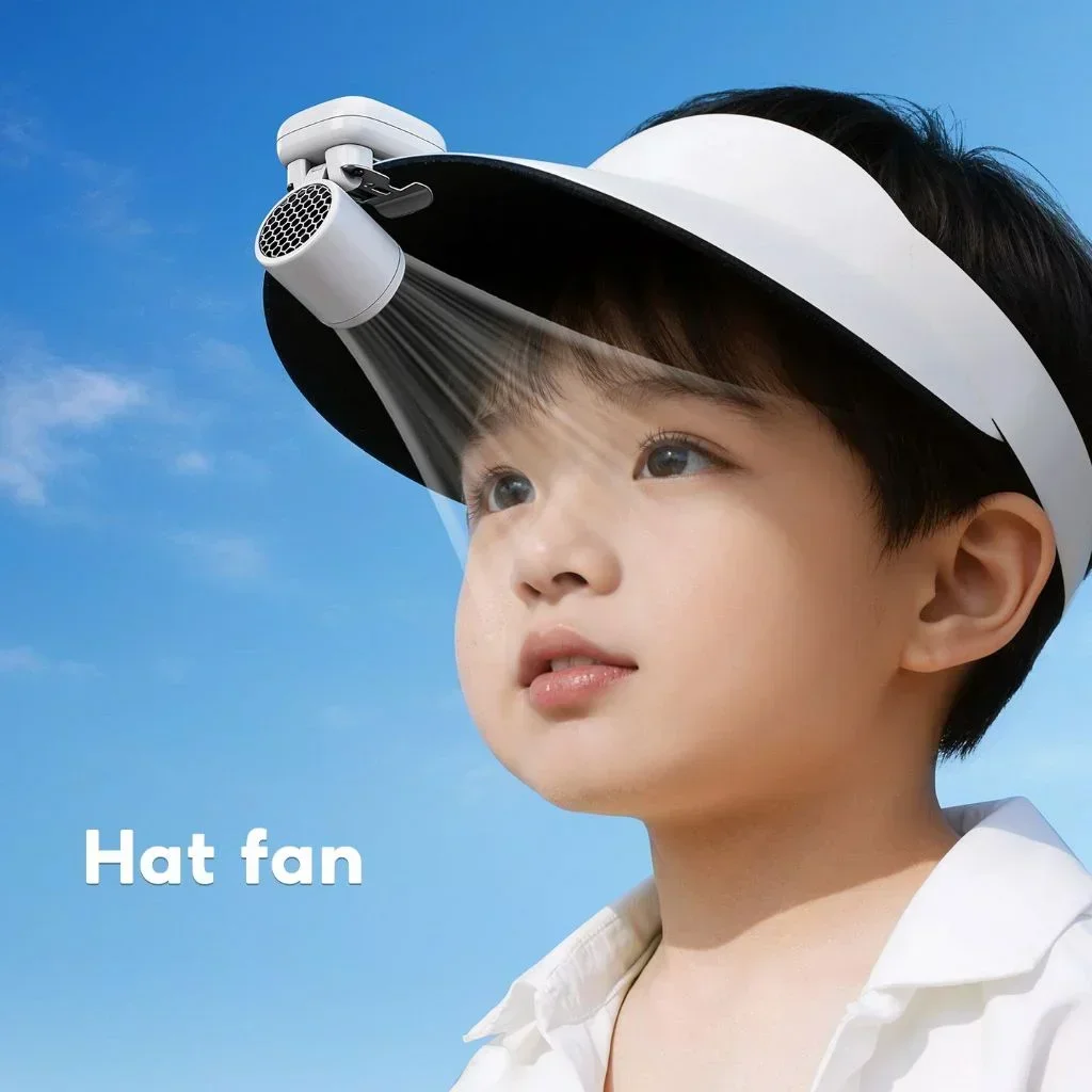 Tragbarer Clip-on Ventilator Für Kappen Akku Betrieb Leise_voghion.com