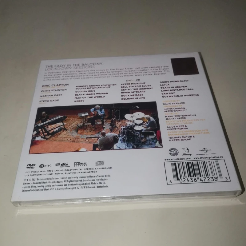 Eric Clapton Lockdown Sessions CD+DVD - alternate angle