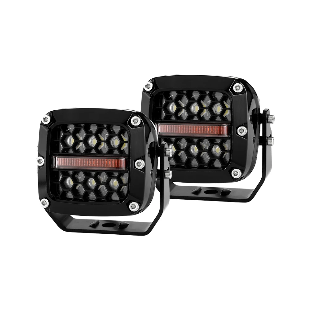 Led Offroad lights 2Pcs 60W Spot Beam led Driving Lights for All Car LANTSUN LED6505