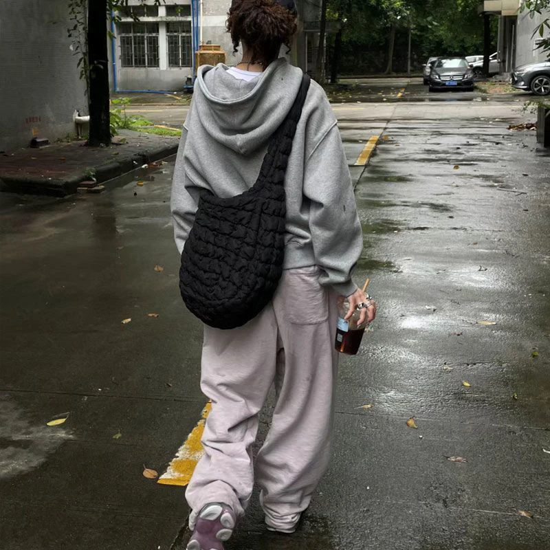 MEXZT pantaloni della tuta in puro cotone donna Streetwear pantaloni oversize pantaloni a gamba larga Harajuku giapponesi pantaloni larghi a vita