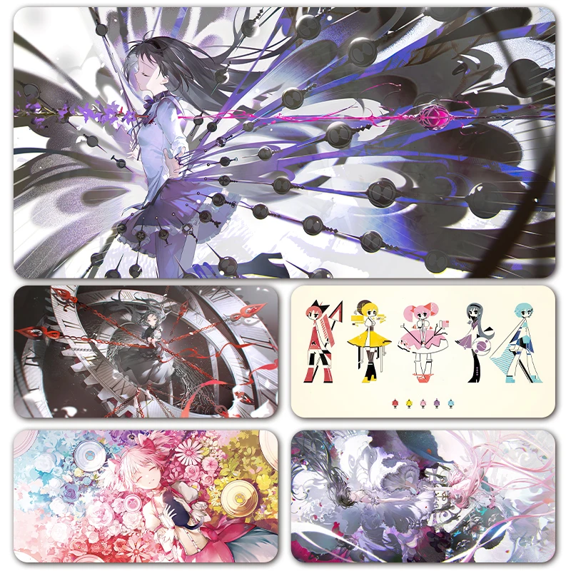 Alfombrilla de Ratón con Diseño de Anime Japonés Mahou Shoujo, Chica Mágica Kaname Madoka Magica Akemi Homura