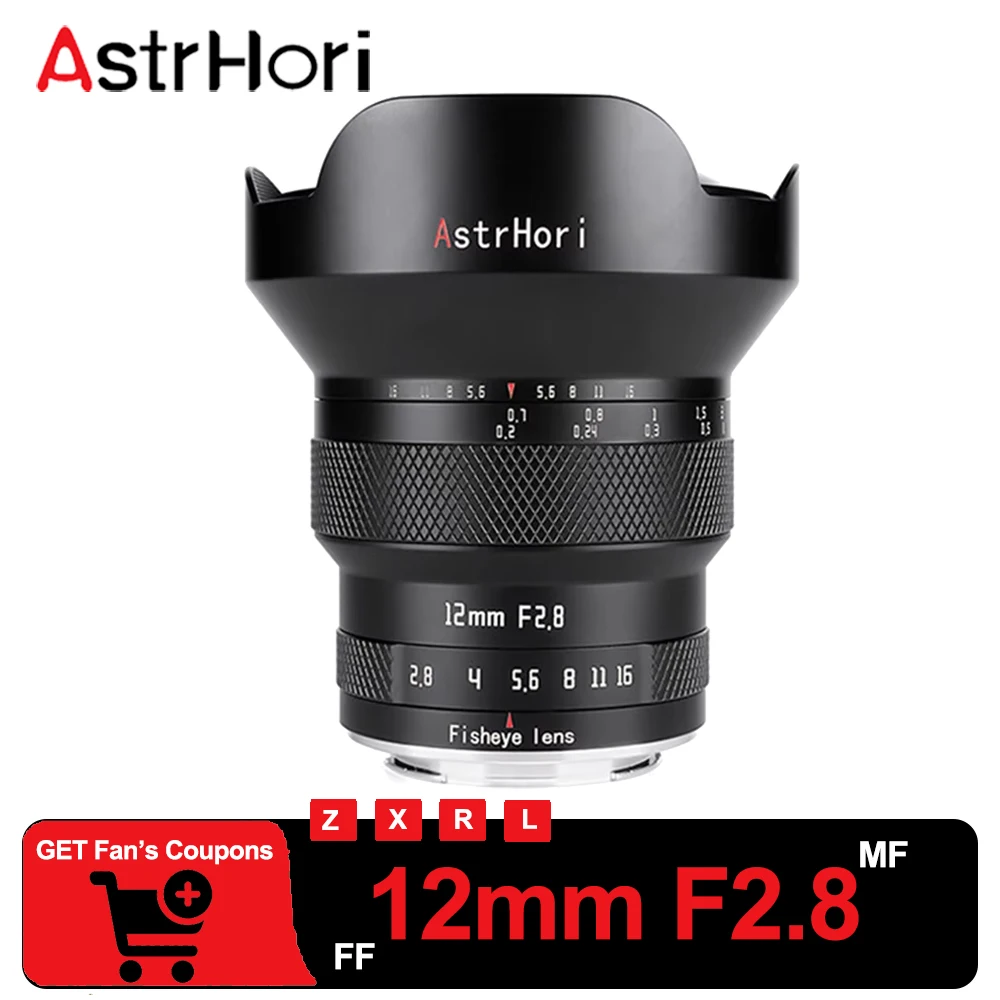 

AstrHori 12mm F2.8 Full Frame Ultra Wide Angle Fisheye Lens for Starrysky Photography with Sony E Nikon Z RF L-mount