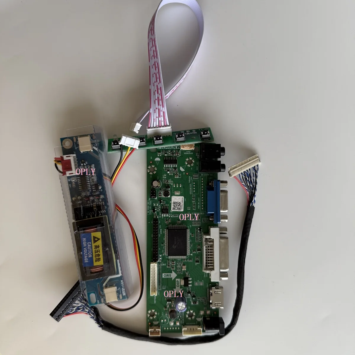 

M.NT68676 HDMI-compatible VGA DVI Controller board kit for M185XW01 M185XW01 V0 1366X768 18.5" LED screen monitor LCD panel DIY