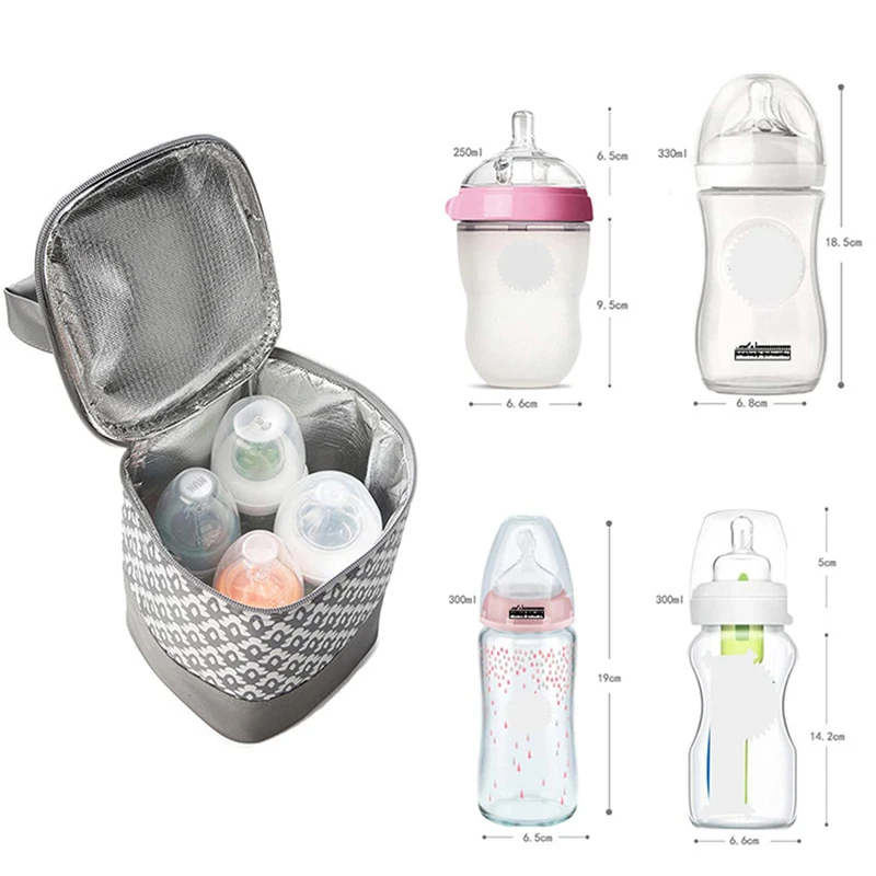 TY New Baby Insulation Breast Milk Bottle Portable Thermal Bag Dot Mummy Travel Infant Feeding Milk Keep Warm Stroller Hang Tote