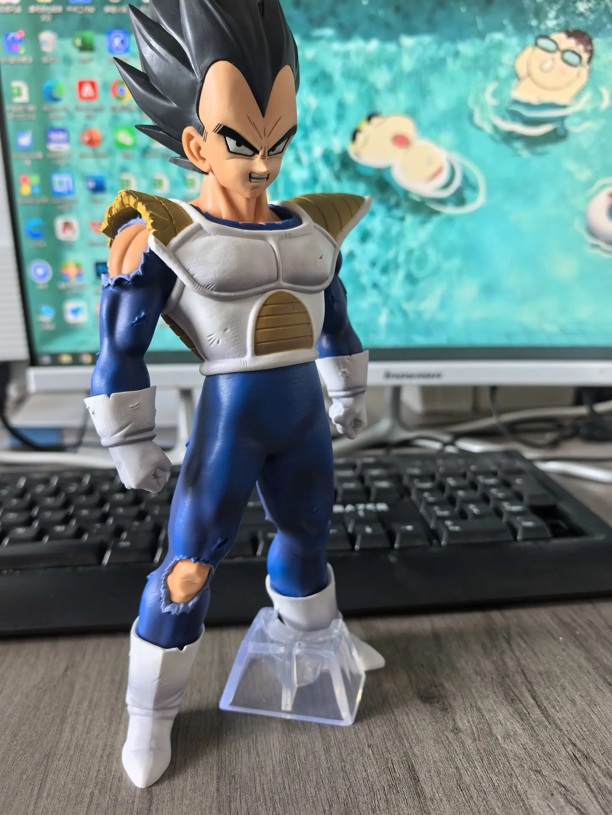 Figuras de acción de Dragon Ball Z de 23cm, figuras de acción de Vegeta bonitas, estatua de muñeca, modelo de colección, juguete personalizado para niños, cumpleaños