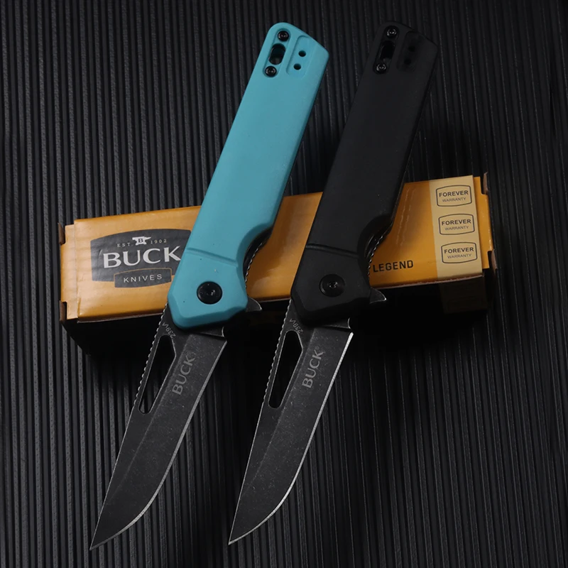 Outdoor pocket folding knife AIDS quick opening of D2 blade, EDC camping hunting tactical tool