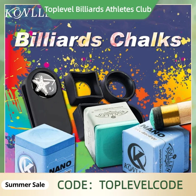 

KONLLEN-Кильярдные мелки Power, Мел для кия, Мел для снукера, Черный мел, Материал нанотехнологии, Аксессуары для бильярда