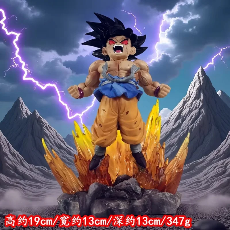 Anime Dragon Ball 19cm Son Goku Super Saiyan figura Gt Goku Dbz modelo de figura de acción regalos figuras coleccionables para niños postura