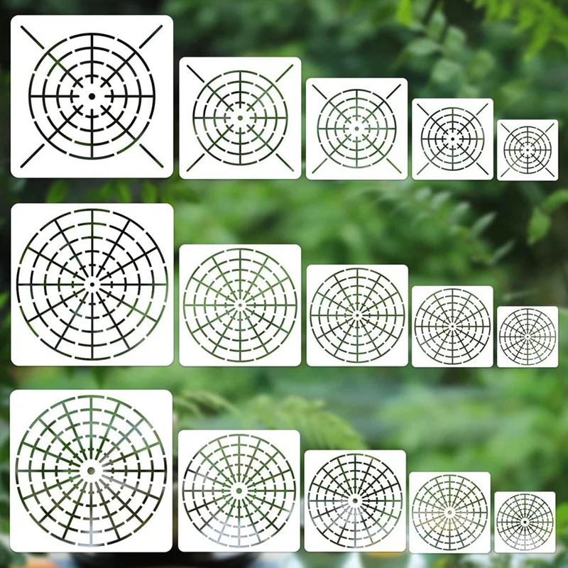 15 Pieces Mandala Dot Painting Tool Stencils Set, Reusable Mandala Stencil Template For Rock Wood Canvas DIY Painting