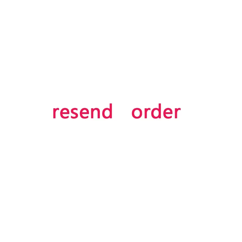 

extra fee payment for resend order