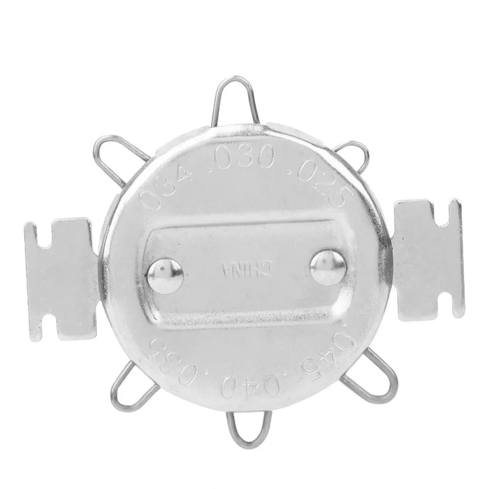 Dual Marked Spark Plug Gap Gauge Metal Wire Gauge 0.025 to 0.045 Inch Gap Adjustment Tool Zinc aluminum alloy Metric Inch