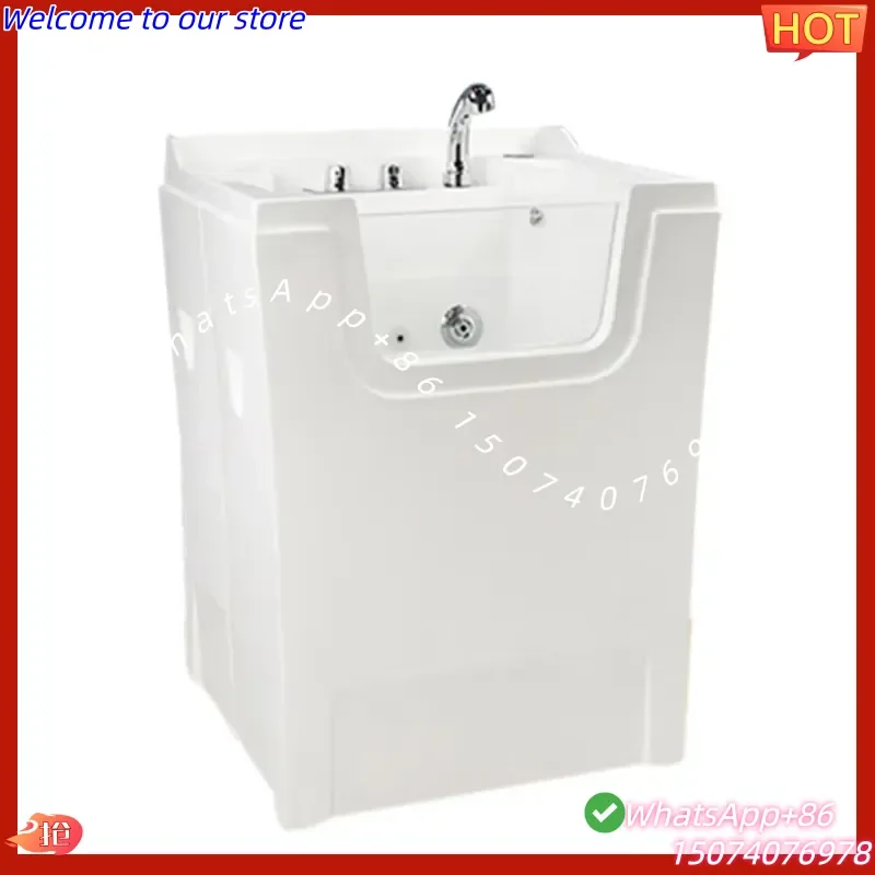 2026 High-End Pet Grooming Bath Tub Spa Puppy Cleaning Sink Acrylic Animal Bathtub