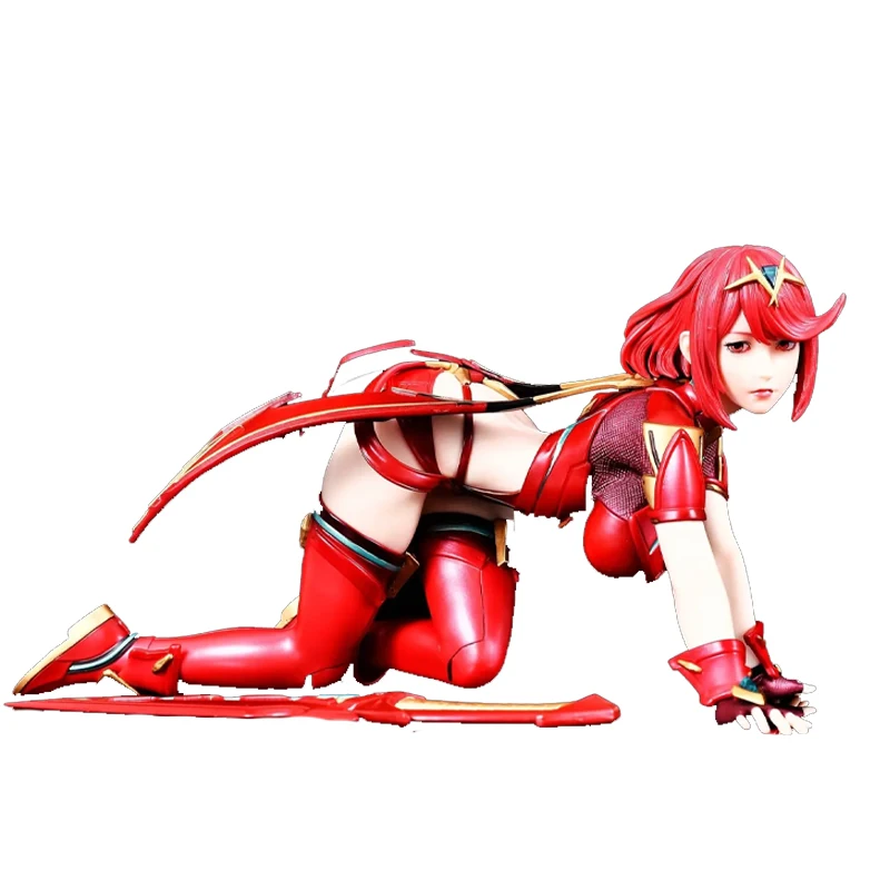 15 سنتيمتر Xenoblade 2 Pyra Mythra المزدوج رئيس النحت أنيمي الشكل آلهة جمع نموذج هدية لمحبي شاشة لسطح المكتب تمثال اللعب