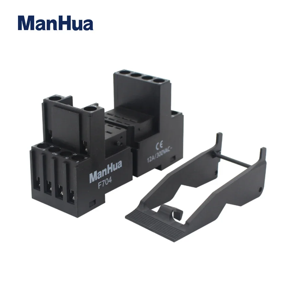 ManHua Universal Relay Protact Base F704 Adaptive Relay JQX-13F-LY2C-L LED 10A 250VAC/30VDC