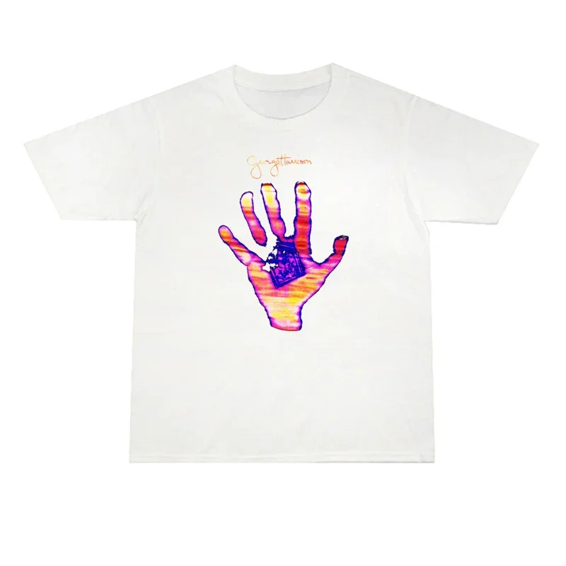 2025 ฤดูร้อนนักร้องนักดนตรี George Harrison พิมพ์ผู้ชายและผู้หญิงเสื้อยืดคุณภาพสูงแขนสั้นผู้ชาย TEE