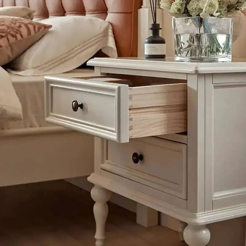 منضدة كلاسيكية فرنسية عتيقة من منتصف القرن من الشمال أنيقة منضدة ريفي Mesita De Noche أثاث غرفة النوم #3