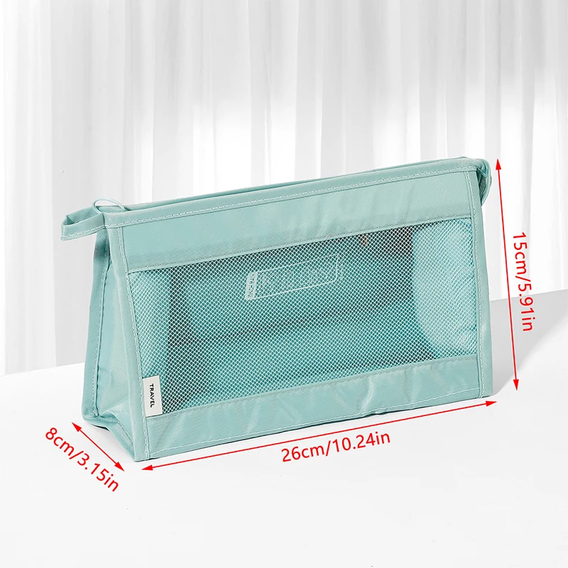 Bolsa de artículos de tocador para viajes al aire libre, bolsa de malla para cosméticos, accesorios de baño, estuche protector, organizador de maquillaje, contenedor, caja, bolsa de lavado