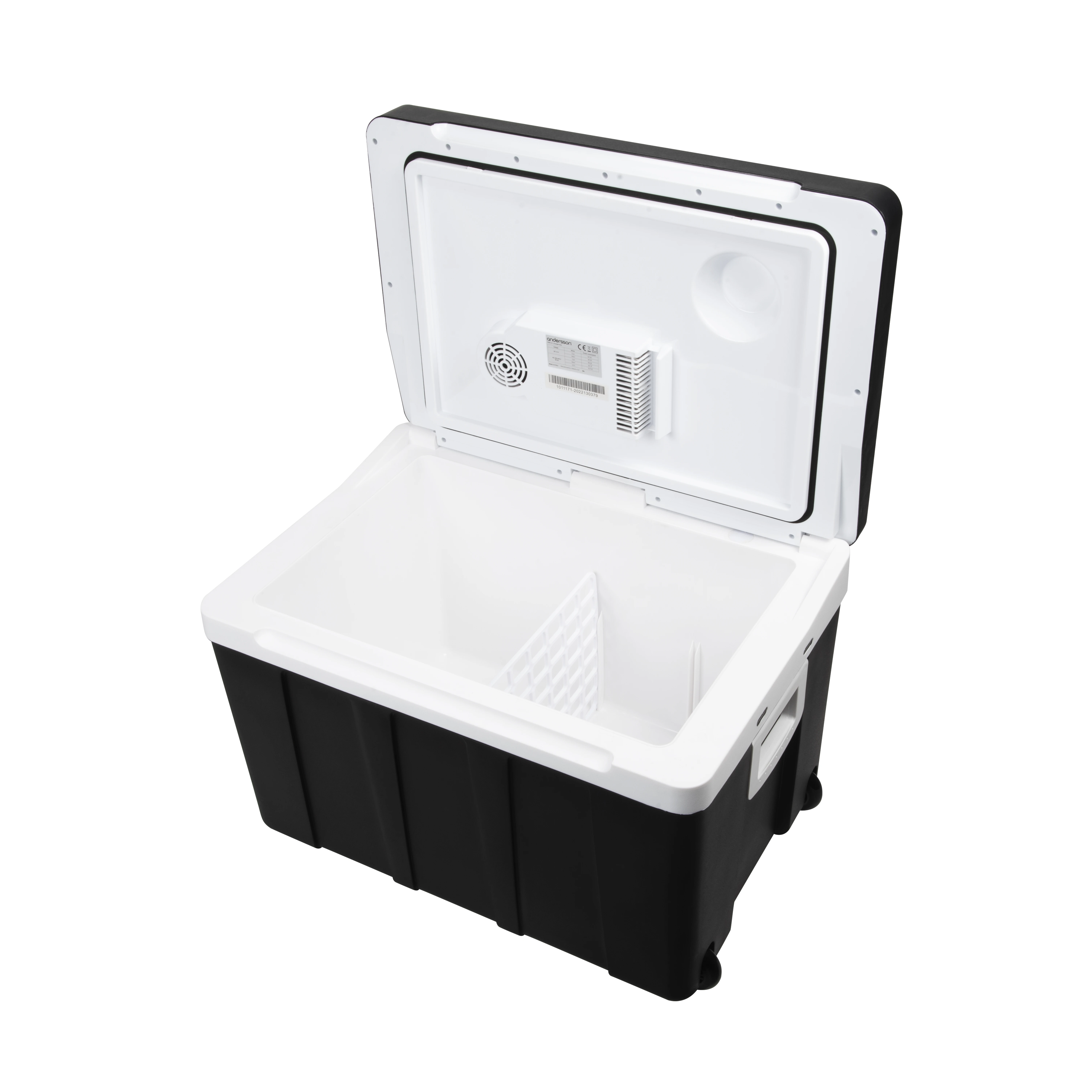 Custom 50 Liter Big Capacity Cooler Box With Handle And Wheels Car Fridge Portable Refrigerator for Caravan,Camper Accessories