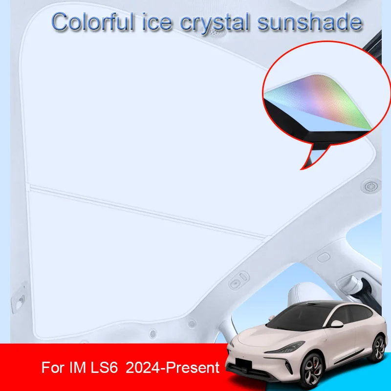 

Car Colorful Ice Crystal Sunroof Sunshade For IM LS6 2024 2025 Skylight Roof Heat Insulation Shading Auto Accessory