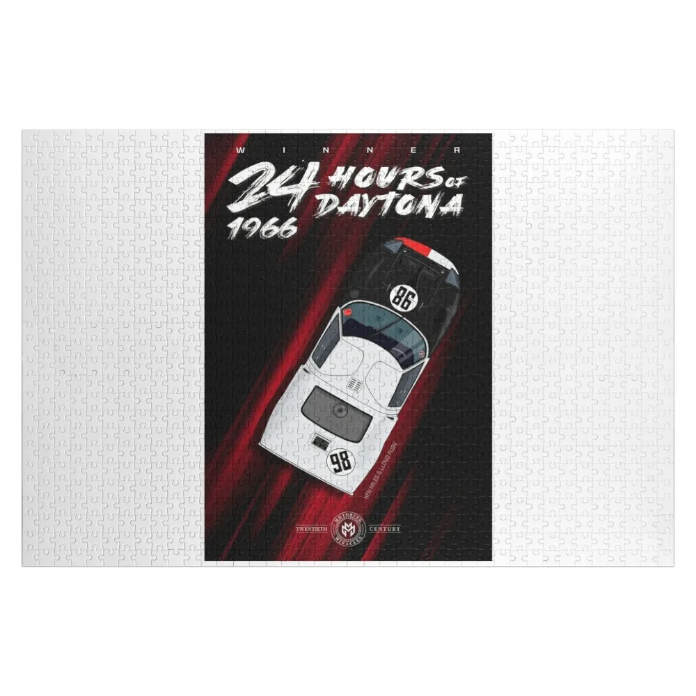 

24 Hours of Daytona 1966, Ken Miles Jigsaw Puzzle Personalized Woodens For Adults With Photo Puzzle
