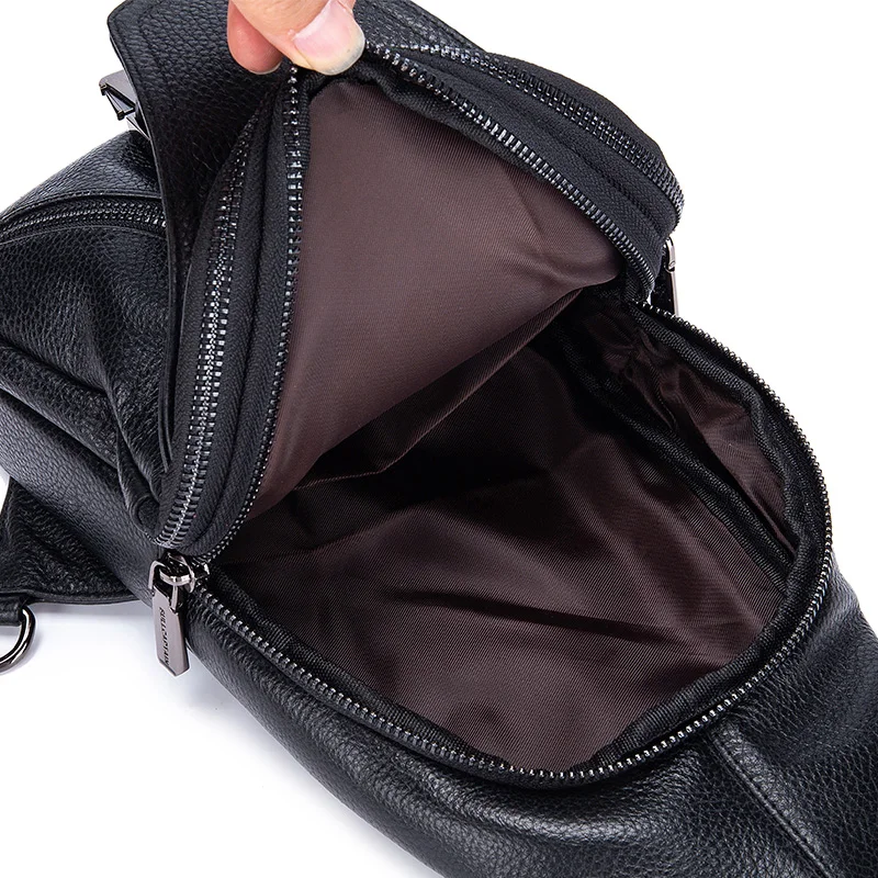 Imagem -06 - Bullcaptain-bolsa de Couro Genuíno para Homens Bolsa Mensageiro Masculina Bolsas de Fivela Anti-roubo Armazenamento de Viagem Multifuncional Casual