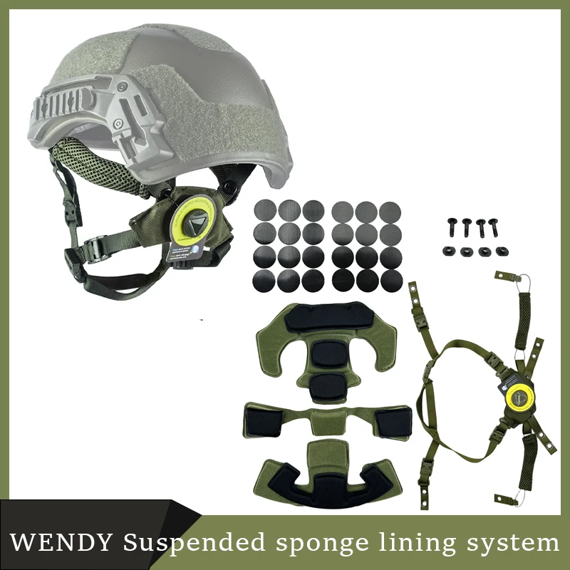 ويندي خوذة نظام تعليق خوذة الحبل سريع MICH الصيد في الهواء الطلق BK/DE/RG خوذة الملحقات #1