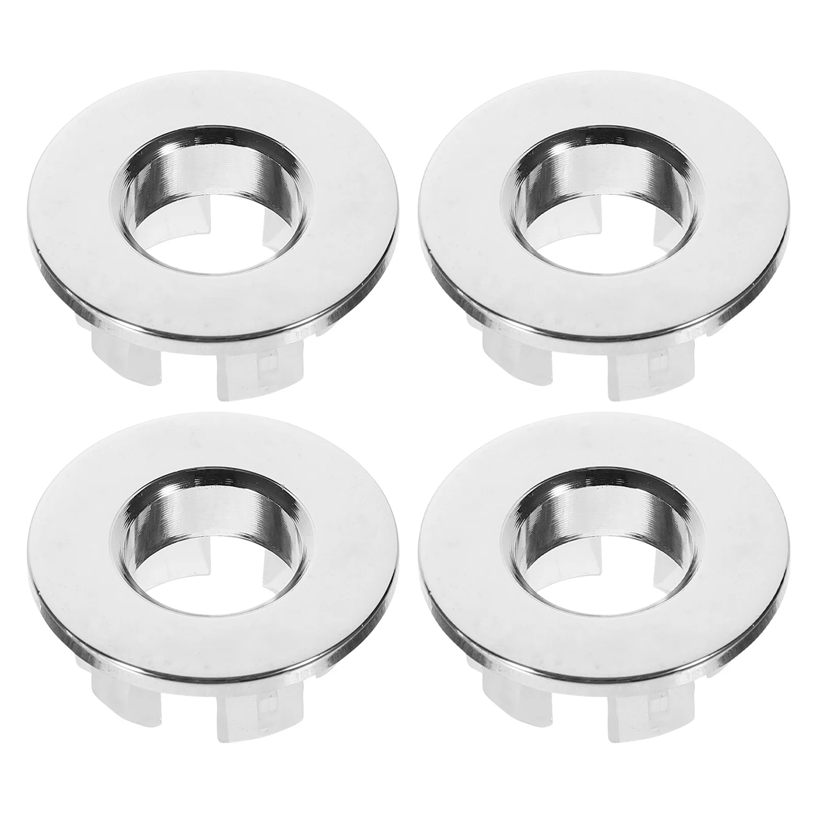 

4Pcs Washing Basin Overflow Rings Smooth Finish Sink Cover Replacement for Basin Overflow Cover Round Trim Ring Kitchen Bathroom