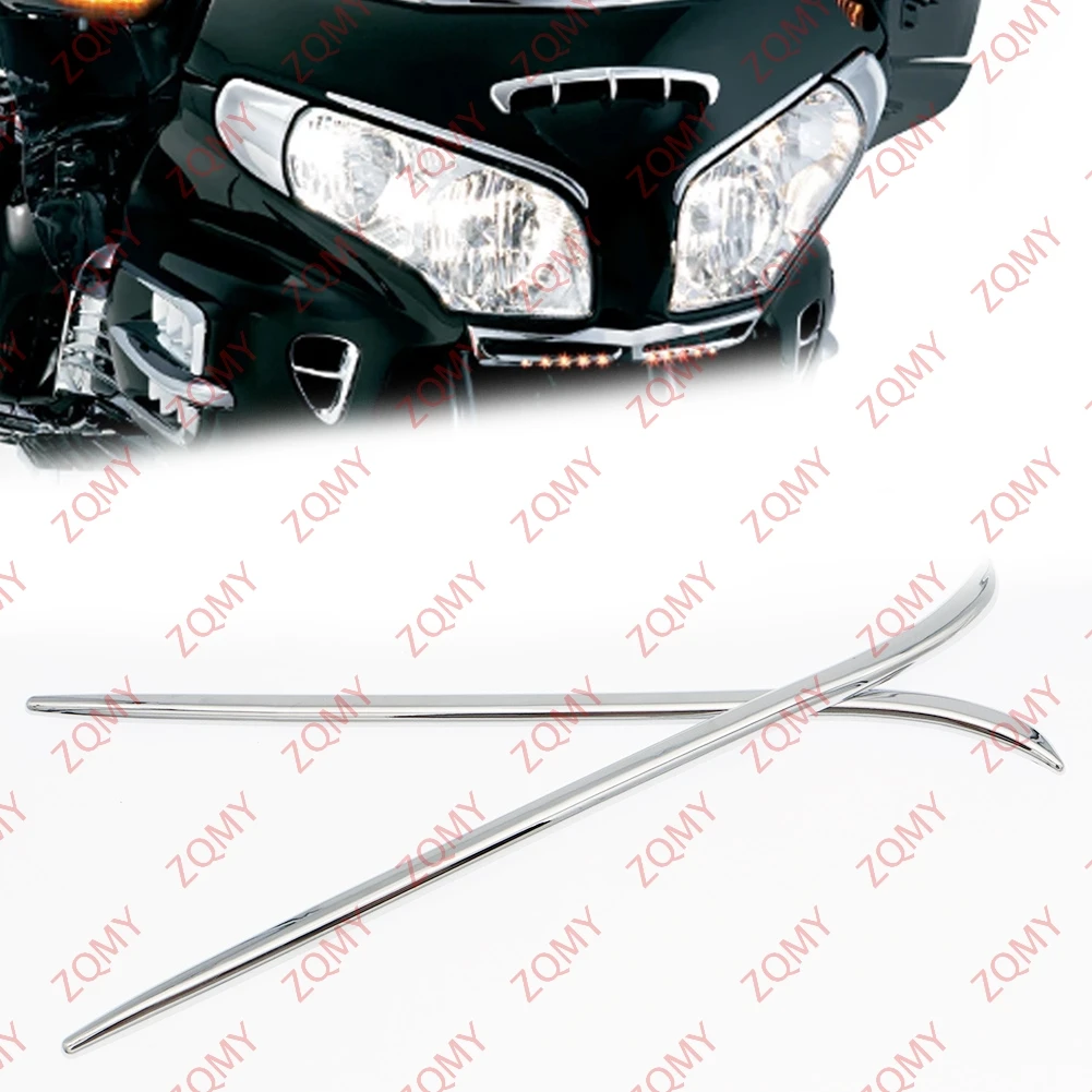 Декоративные детали для мотоцикла Goldwing GL 1800, обтекатель для бровей, отделка для Honda GL1800 2001 02 03 04 05 06 07 08 09 10 2011 Chrome