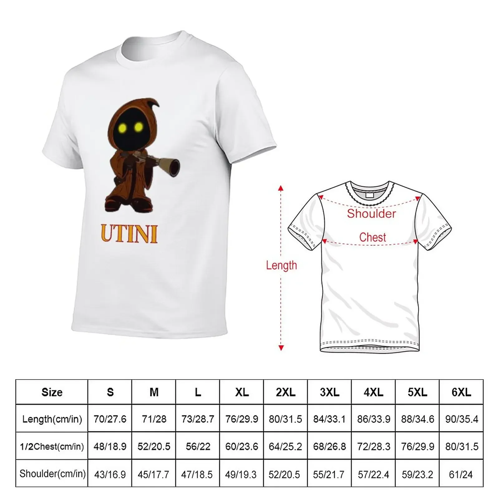 UTINI T-Shirt aesthetic clothes blacks Men's t-shirts