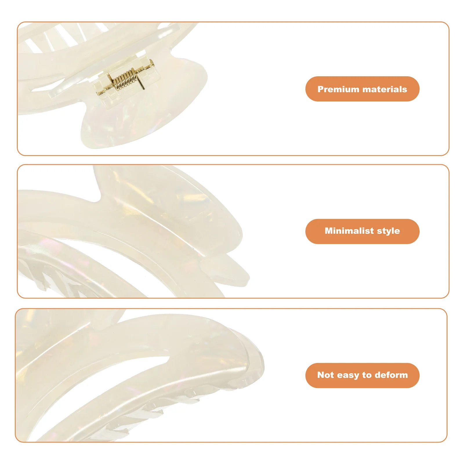 

Marble Textured Claw Clips Large Jumbo Thick Hair Clips for Women Durable Stylish Easy Use Curly Straight Fine Hair Clamp