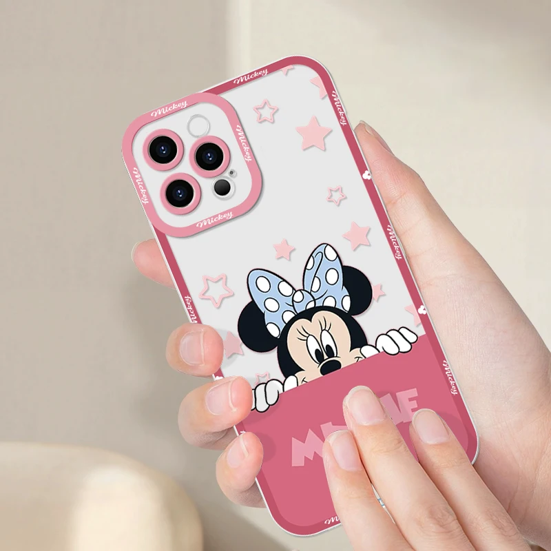 Cute Mickey Mouse Winnie Saisy Duck Couple Phone Case for Samsung Galaxy S22 S23 S24 Plus Ultra S20 S21 FE Y2K Clear Soft Covers