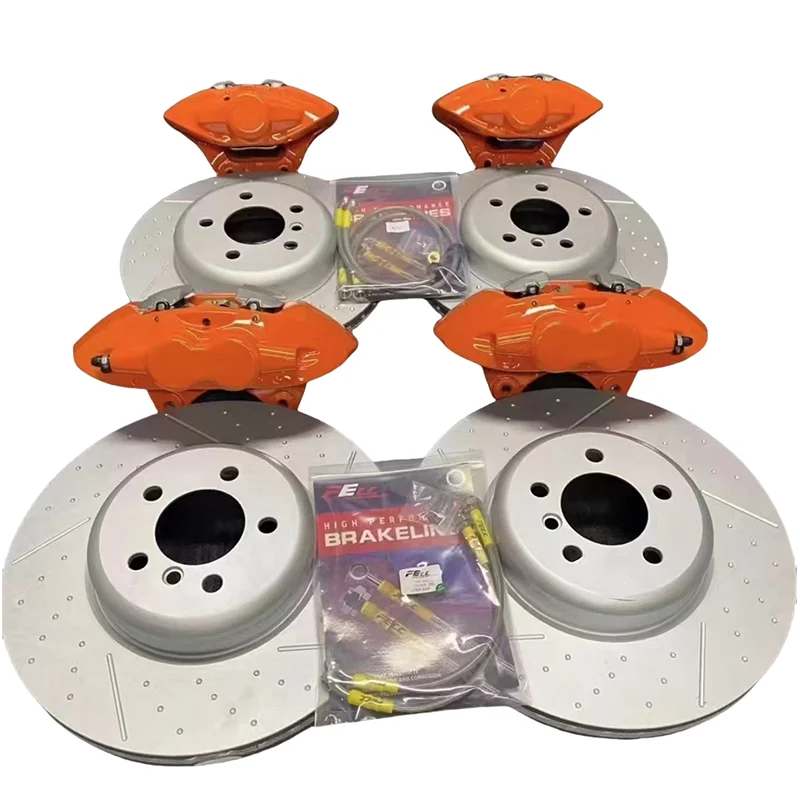 M Performance MP Front Brake Caliper Kit New 4-Piston 2-Pot with 345mm Rear Disc Brake Pads for F30