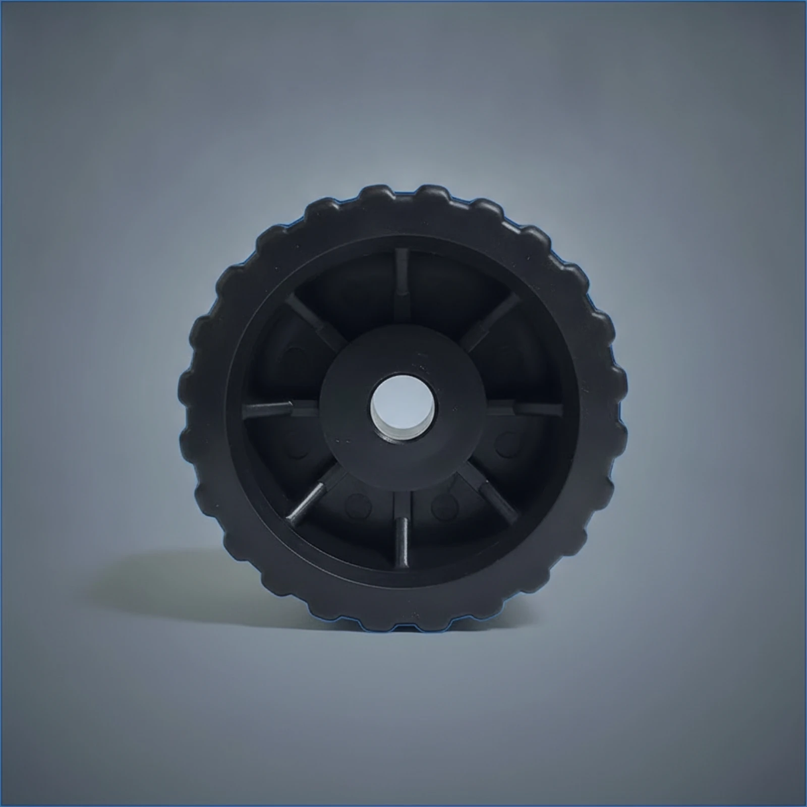 Boat Trailer Roller Heavy-Duty Hull Support Roller Ribbed Trailer Wheel Smooth-Rolling Hardware Stable for Marina Mechanics