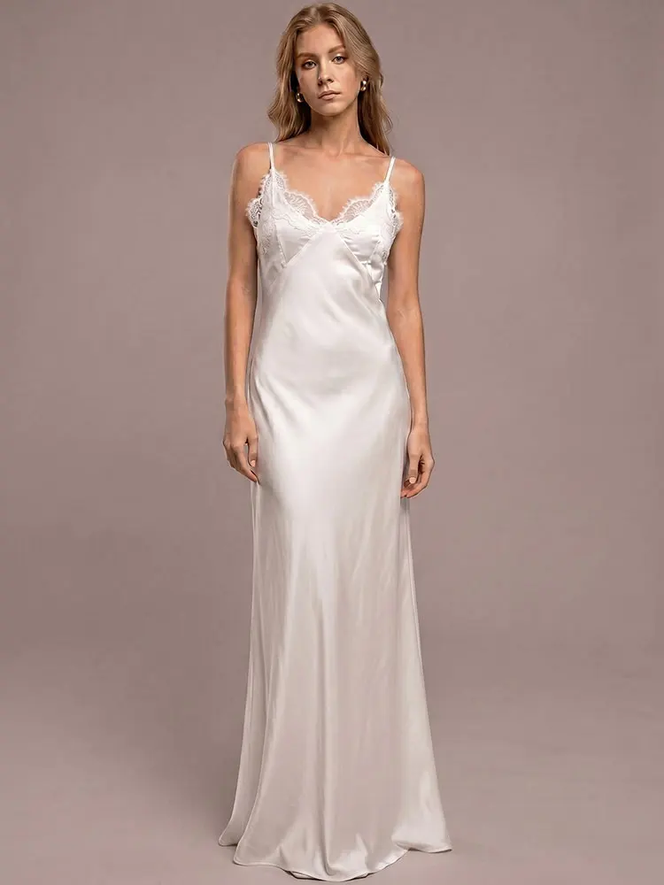 HH Damen Vintage Spitzenkleid Rückenfreies Ärmelloses Sommer-Freizeitkleid Modisches Strand-Urlaubskleid Sexy Party Slim-Kleid