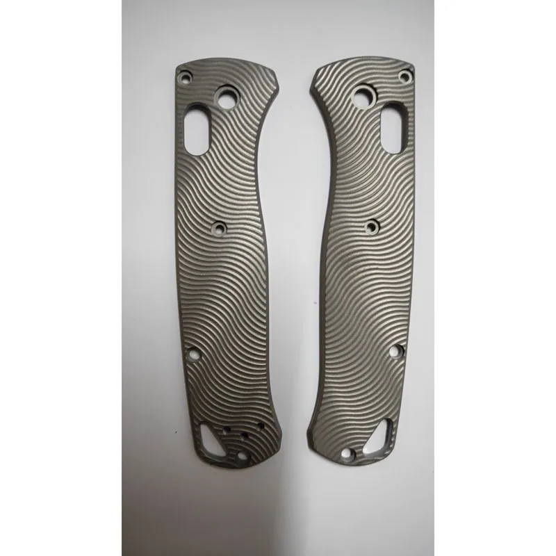 

1 Pair Custom Made Titanium Alloy Grip Handle Scales for Benchmade Bugout 535 Modify DIY Accessories