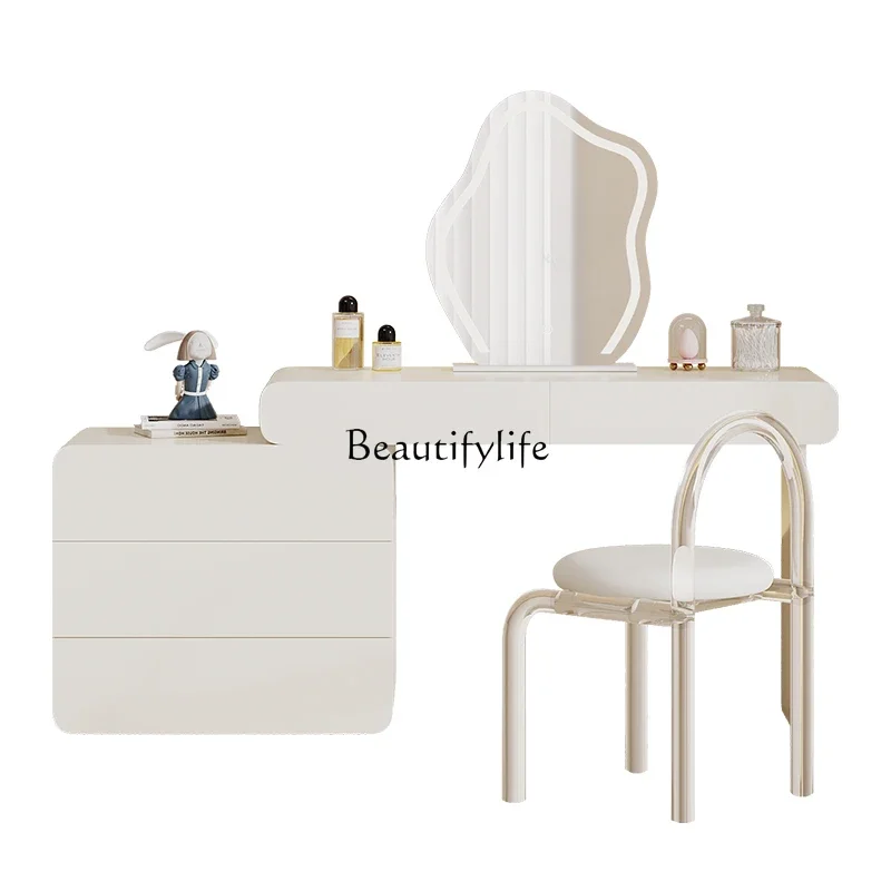 

Z.Cream wind dresser storage chest integrated solid wood corner small apartment