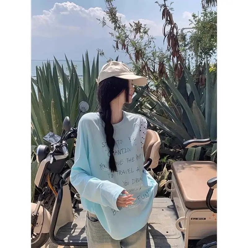 

Long Sleeve T-Shirts Womens Gothic Ruffled Tops Slim Fit Comfortable Breathable Cotton Punk Streetwear Daily Autumn Look