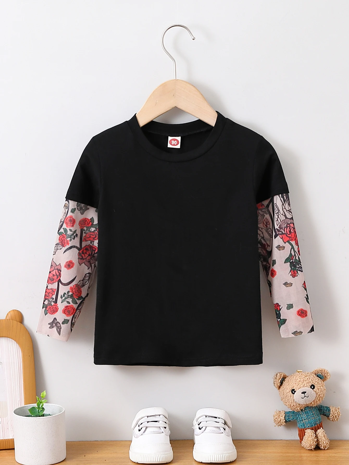 Ropa de verano para niños, camiseta para niños, ropa para niños, mangas de tatuaje a la moda, Tops de algodón para niños de 1 a 6 años