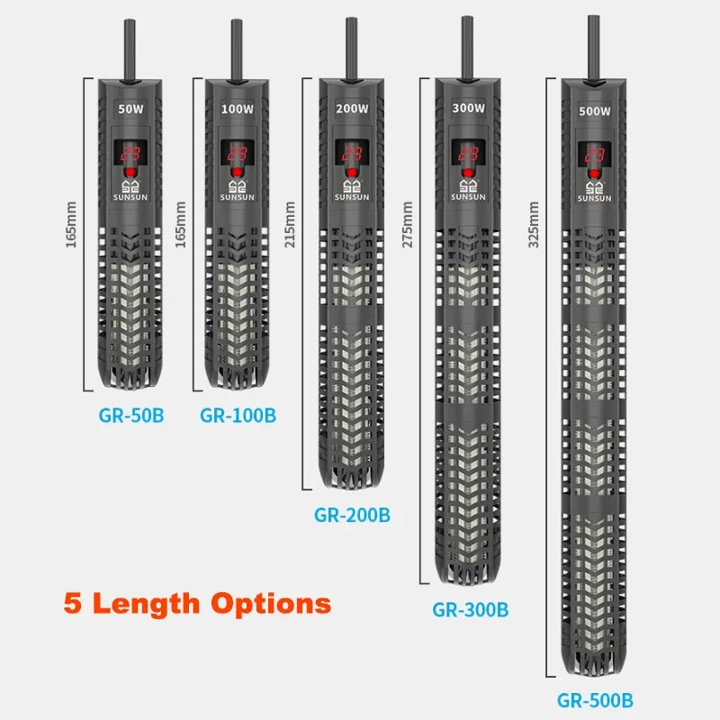 LCD Digital Aquarium Heater Rod aquecedor para aquario Constant Heating Rod Fish Tank Quartz Glass Heater Rod TEMP Control