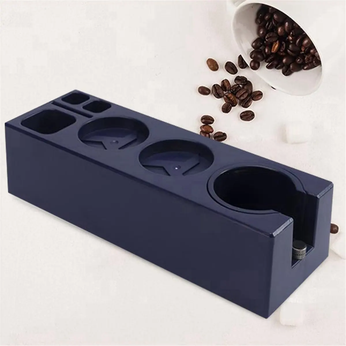 2026 + محطة دك القهوة 51/58 مللي متر منظم قابل للتعديل نونسليب متعدد الوظائف سهل الاستخدام قاعدة سدادة قهوة قوية #4