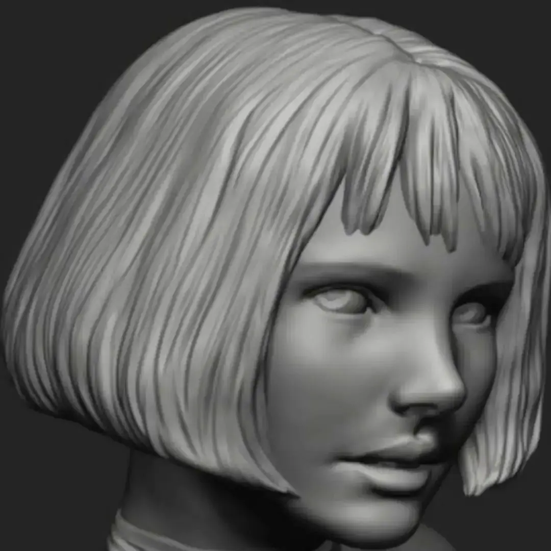 

1/10 Scale Resin Figure Model Kit Bust The Professional Natalie Portman Modelling Unassembled and Unpainted 3D printing 049