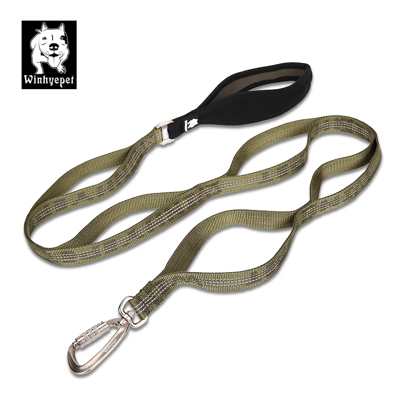 TRUELOVE Pet Leash Carabiner Traction Rope 3M Reflective Pull-resistant Nylon Webbing Big and Ferocious Dog Dedicated out YL1832