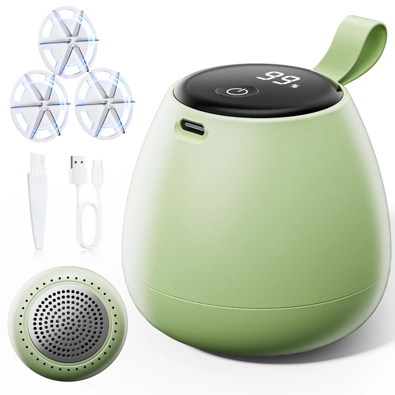 

WCS-Электрическая бритва для удаления ворса, аккумуляторная бритва для удаления ворса, перезаряжаемая бритва для удаления ворса с 2 сменными лезвиями, портативная бритва для ворса