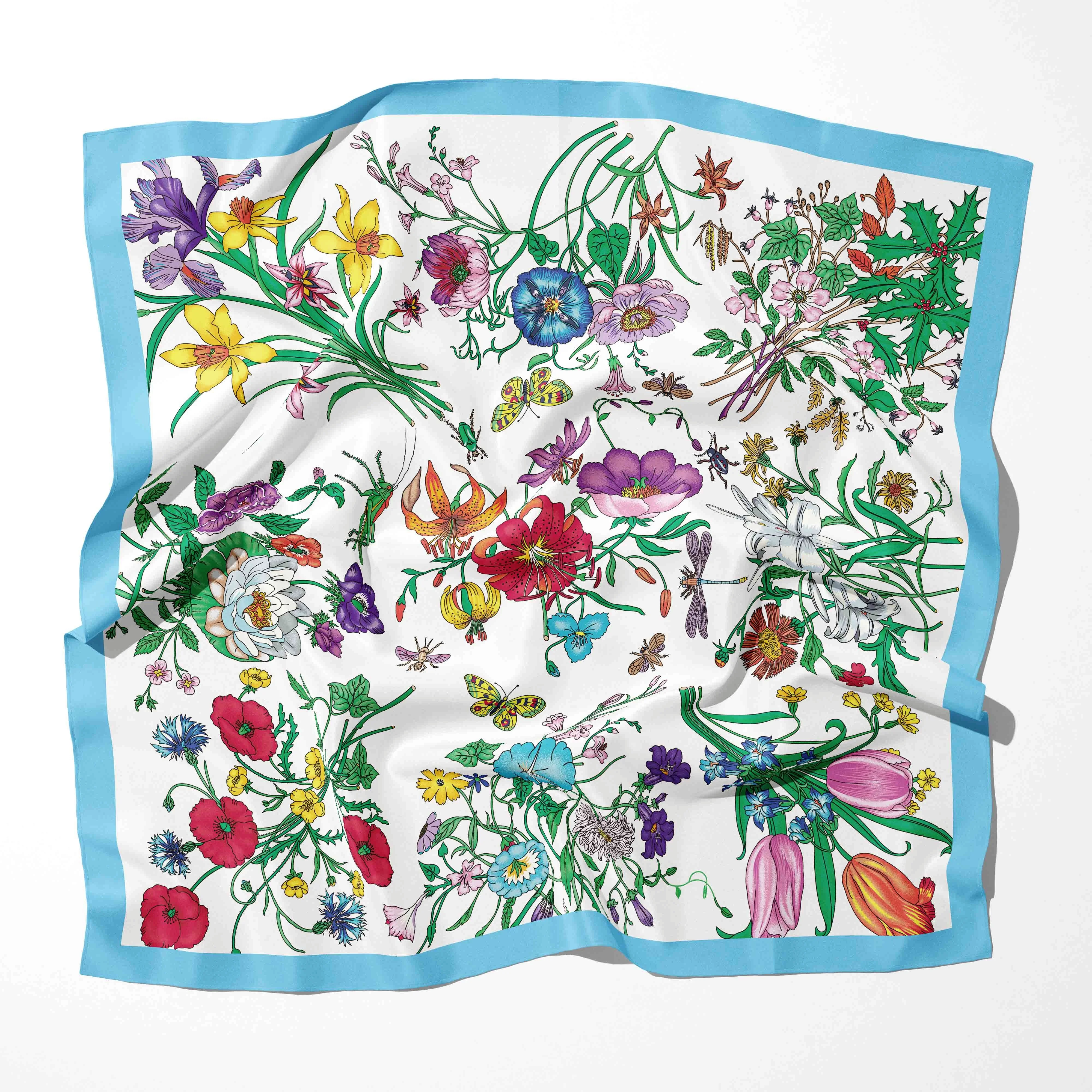 70cm*70cm  New 2025 Summer And Spring Women Cotton Silk muffler Bandana Print Scarf Beach Shawls And Wraps Female Foulard Scarfs