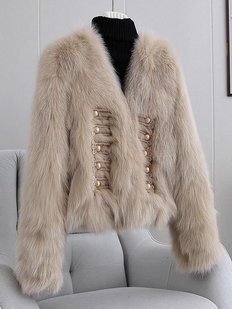 

Ele Briti Sle Fur ort Coat Women's Outerwear 2026 New Faion Quiff Coat Warmth Polyester Fiber Long Sve